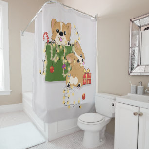 Rideaux De Douche Corgis