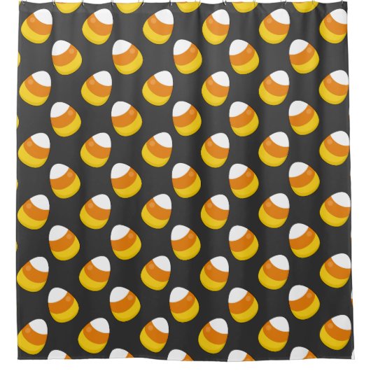Rideaux De Douche Corne de bonbons d'Halloween (Devant)