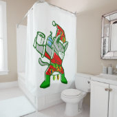 Rideaux De Douche coronavirus santa claus (En situation)