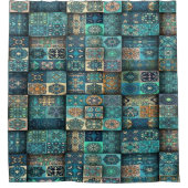 Rideaux De Douche Correctifs turquoises (Devant)