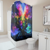 Rideaux De Douche Cosmic Requiem abstract 001 (En situation)