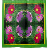 Rideaux De Douche Cosmos Flower Trio Abstrait (Devant)
