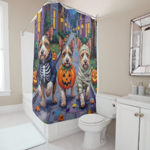 Rideaux De Douche Costume d'Halloween pour Biewer Terrier allant che