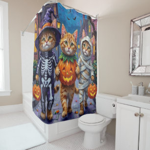 Rideaux De Douche Costumes d'Halloween pour chats perses