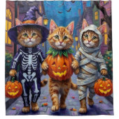 Rideaux De Douche Costumes d'Halloween pour chats perses (Devant)