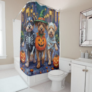 Rideaux De Douche Costumes d'Halloween pour chiens Lowchen allant ch