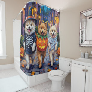 Rideaux De Douche Costumes d'Halloween pour chiens Samoyèdes allant