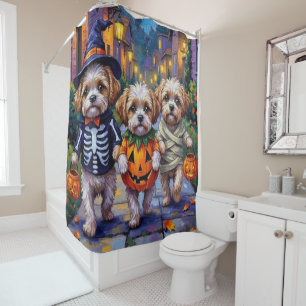 Rideaux De Douche Costumes d'Halloween pour Shih Tzu en vadrouille