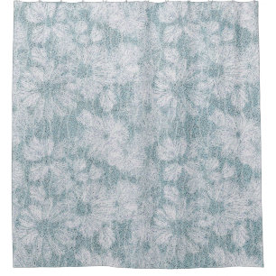 Rideaux De Douche Cottage de Comté Velvety Blue Daisy