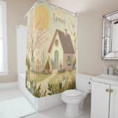Rideaux De Douche Cottage fleuri/printanier (En situation)