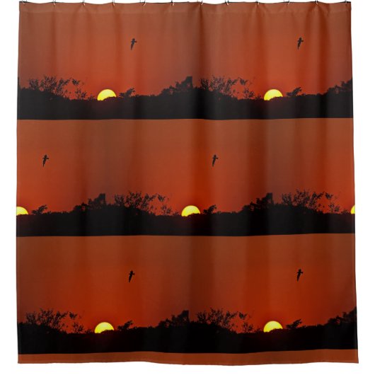 Rideaux De Douche coucher de soleil (Devant)