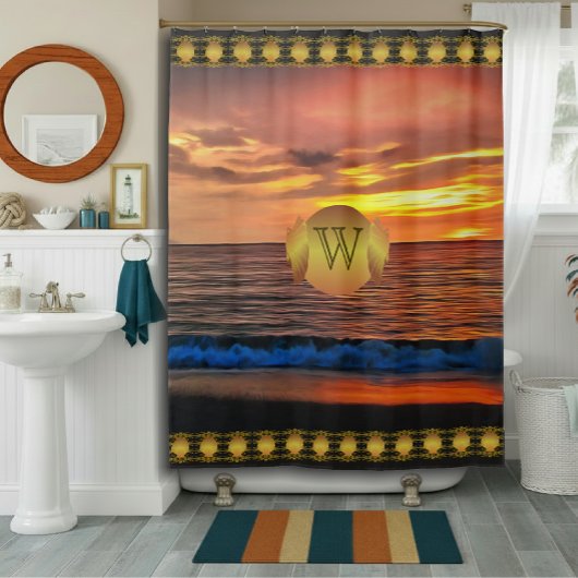 Rideaux De Douche Coucher de soleil 1577