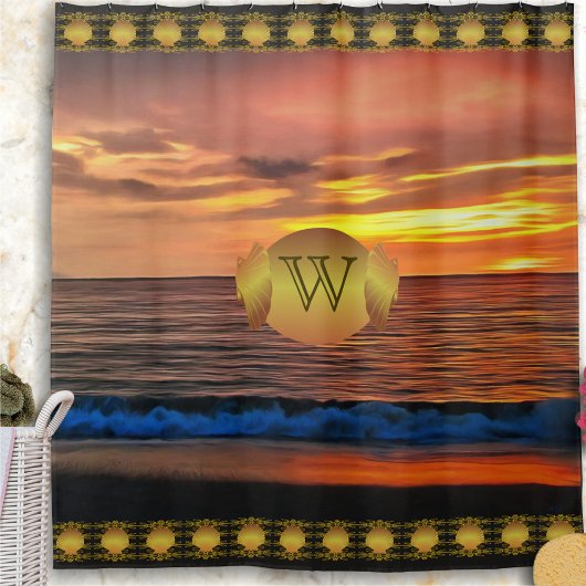 Rideaux De Douche Coucher de soleil 1577