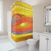 Rideaux De Douche Coucher de soleil 2443 (En situation)