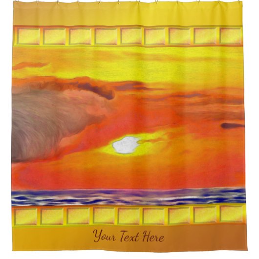 Rideaux De Douche Coucher de soleil 2443 (Devant)