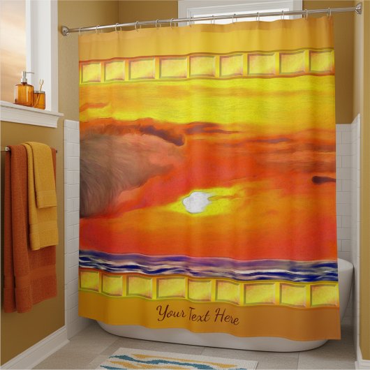Rideaux De Douche Coucher de soleil 2443