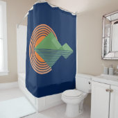 Rideaux De Douche Coucher de soleil dans la vallée (En situation)