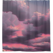 Rideaux De Douche Coucher de soleil d'été pittoresque (Devant)