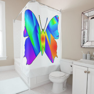 Rideaux De Douche Coucher de soleil papillon