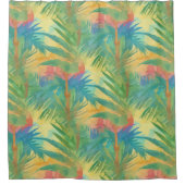Rideaux De Douche Coucher de soleil tropical chaud (Devant)