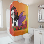 Rideaux De Douche Coucher de soleil velu sucre (En situation)