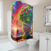 Rideaux De Douche Coucher du soleil (En situation)