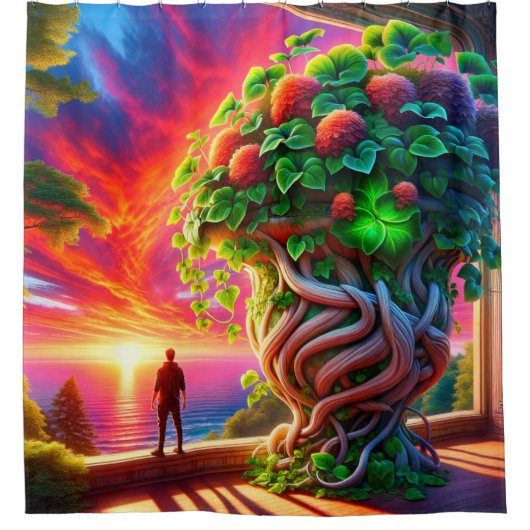 Rideaux De Douche Coucher du soleil (Devant)