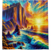 Rideaux De Douche Coucher du soleil (Devant)