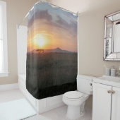 Rideaux De Douche Coucher du soleil de Serengeti (En situation)