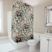 Rideaux De Douche Couches des tons de la Terre (En situation)