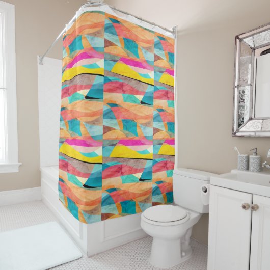 Rideaux De Douche Couleur (En situation)