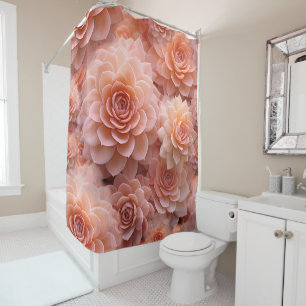Rideaux De Douche Couleur de broyage d'abricot de l'année 2024