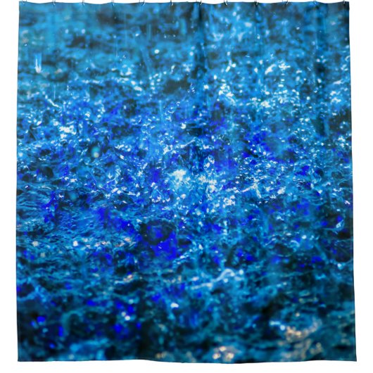 Rideaux De Douche Couleur d'eau - Indigo (Devant)