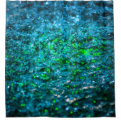 Rideaux De Douche Couleur d'eau - Vert (Devant)