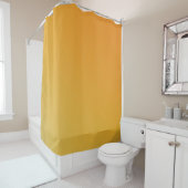Rideaux De Douche Couleur jaune or simple (En situation)