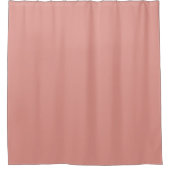 Rideaux De Douche Couleur rose flamant pastel simple (Devant)