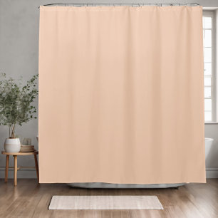 Rideaux De Douche Couleur solide minimaliste Apricot Light Peach