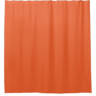 Rideaux De Douche Couleur uni rouge exotique orange