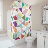 Rideaux De Douche Couleurs Abstraites (En situation)