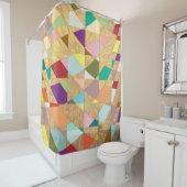 Rideaux De Douche Couleurs Abstraites éclatement du soleil (En situation)