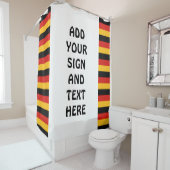 Rideaux De Douche COULEURS DE DRAPEAU ALLEMANDE + vos idées (En situation)