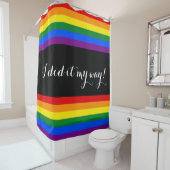 Rideaux De Douche COULEURS DE DRAPEAU D'ARC-EN-CIEL + vos idées (En situation)
