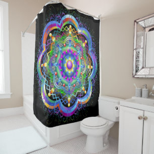 Rideaux De Douche Couleurs de l'Univers Mandala