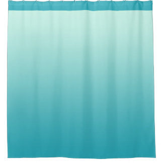 Rideaux De Douche Couleurs douces de gradients - bleu d'océan + vos