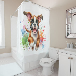 Rideaux De Douche Couleurs éclatantes du Boxer