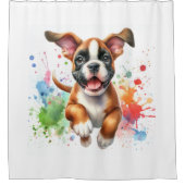 Rideaux De Douche Couleurs éclatantes du Boxer (Devant)