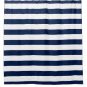 Rideaux De Douche Couleurs et bandes blanches modifiables (Devant)