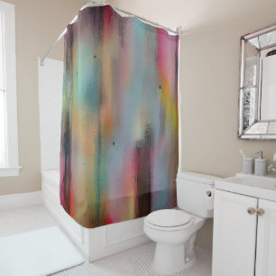 Rideaux De Douche Couleurs et encre délavées