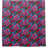 Rideaux De Douche Couleurs florales folles (Devant)