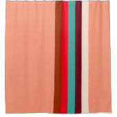 Rideaux De Douche Couleurs modernes du milieu du siècle (Devant)